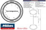 МОТО ГУМА ВЪНШНА 140/70-12 65P TL TOURING FORCE-SC МИТАС-3